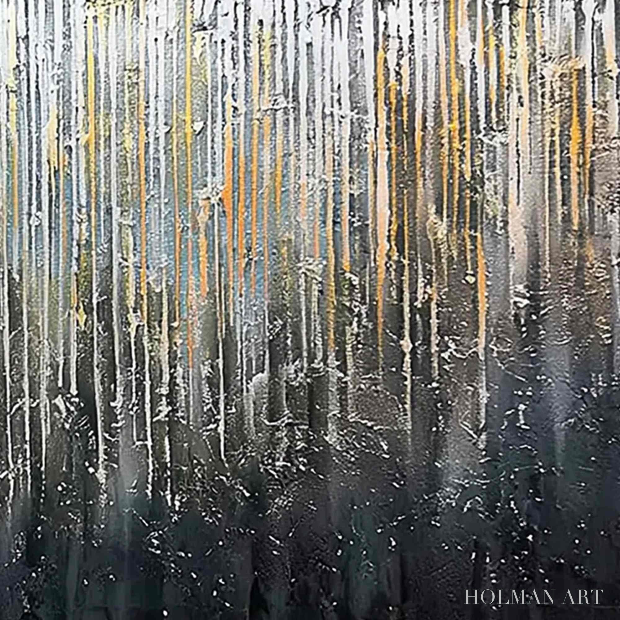HOLMAN ART Urban Cascade – Large Textured Abstract Palette Knife Painting - image 5