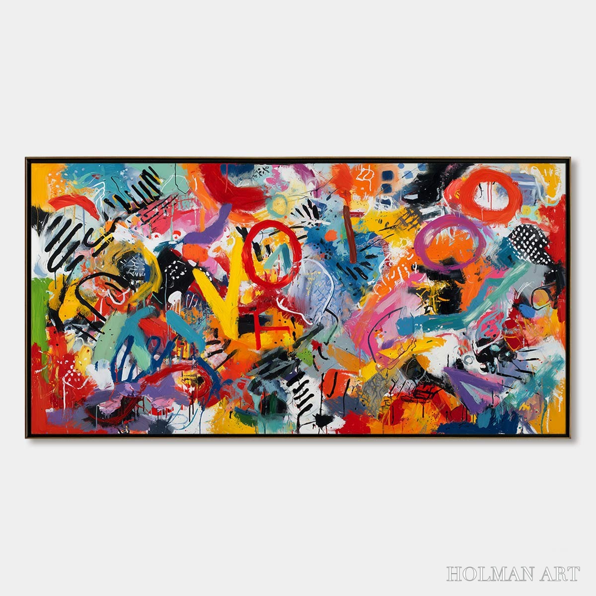 HOLMAN ART Urban Pulse – Large Colorful Abstract Graffiti Style - image 1