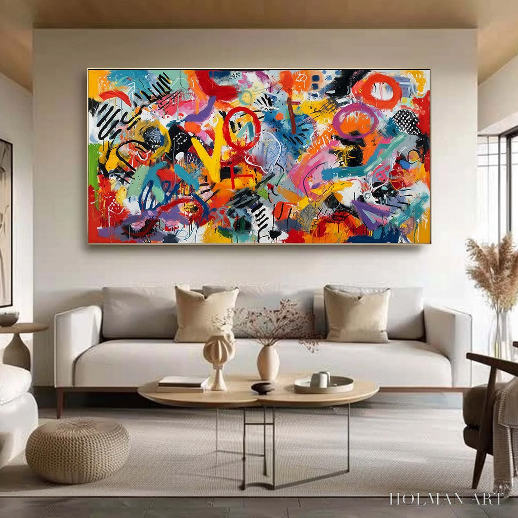 HOLMAN ART Urban Pulse – Large Colorful Abstract Graffiti Style - image 4