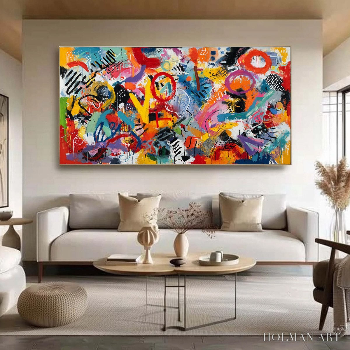 HOLMAN ART Urban Pulse – Large Colorful Abstract Graffiti Style - image 4