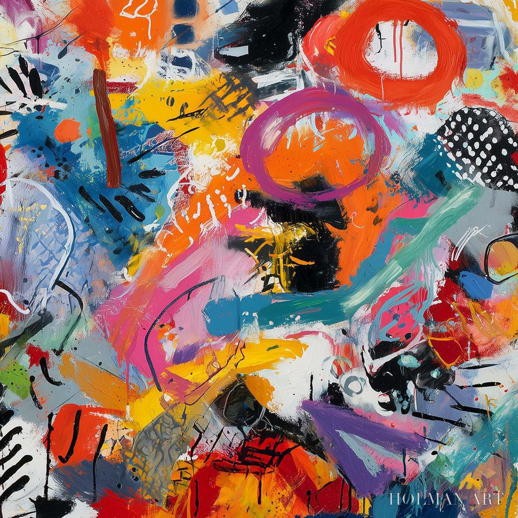 HOLMAN ART Urban Pulse – Large Colorful Abstract Graffiti Style - image 5
