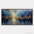 HOLMAN ART Golden Horizon – Textured Abstract Cityscape Palette Knife Art - image 1