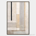 HOLMAN ART Urban Grid – Textured Minimalist Architectural Abstract Painting - image 1