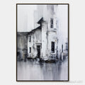 HOLMAN ART Architectural Echo – Monochrome Abstract Cityscape Painting - image 1