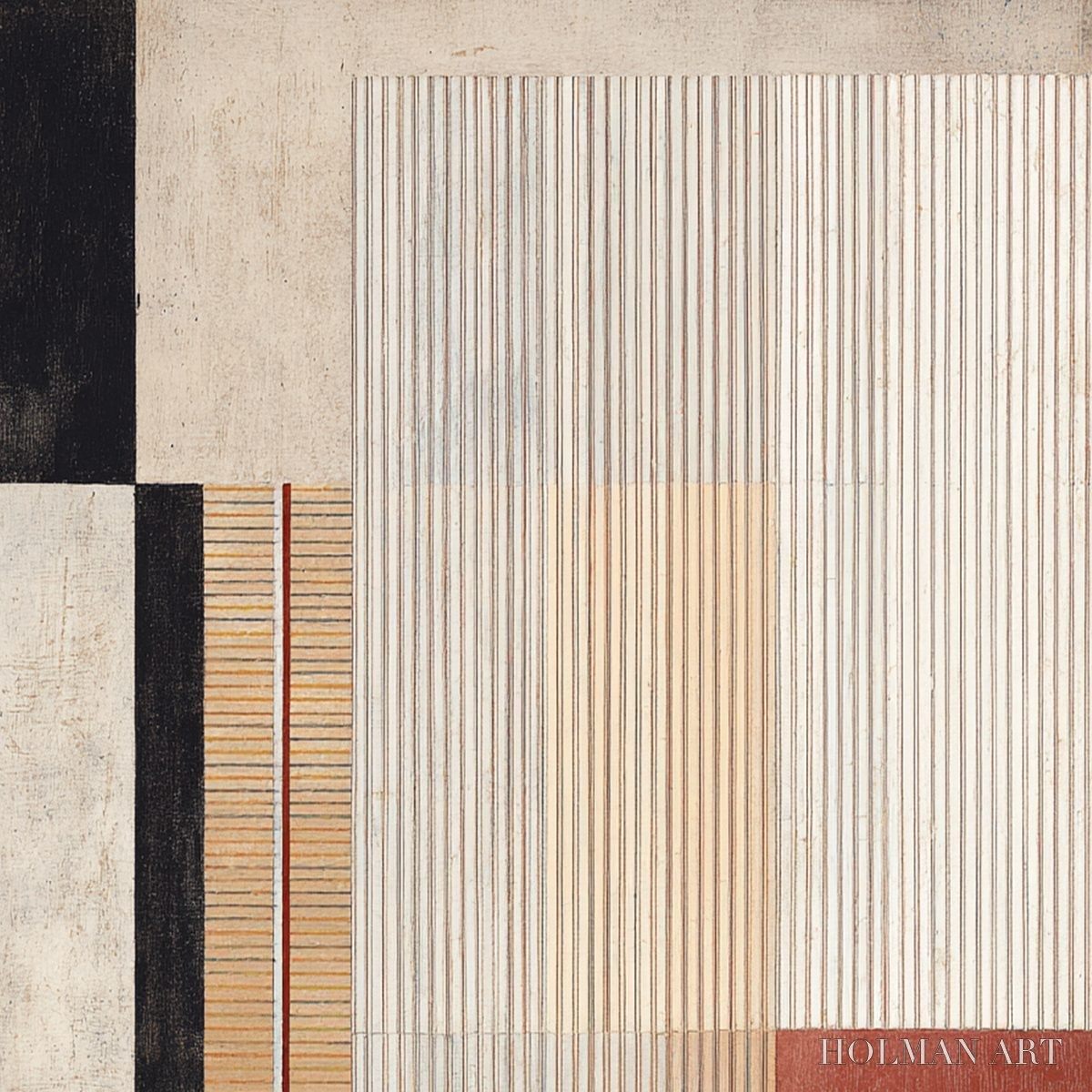 HOLMAN ART Urban Grid – Modern Geometric Abstract Architectural Painting - image 5