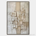 HOLMAN ART Urban Mosaic – Textured Minimalist Abstract Painting - image 1