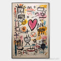 HOLMAN ART Urban Heartbeat – Graffiti-Style Abstract Oil Painting - image 1