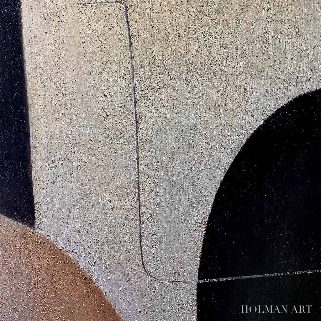 HOLMAN ART Urban Forms – Textured Minimalist Abstract Oil Painting - image 3