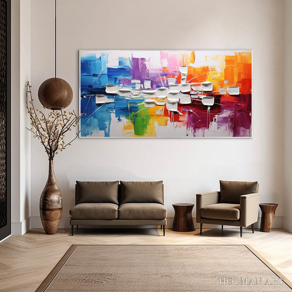 HOLMAN ART Urban Abstract – Textured Abstract Oil Painting - image 2