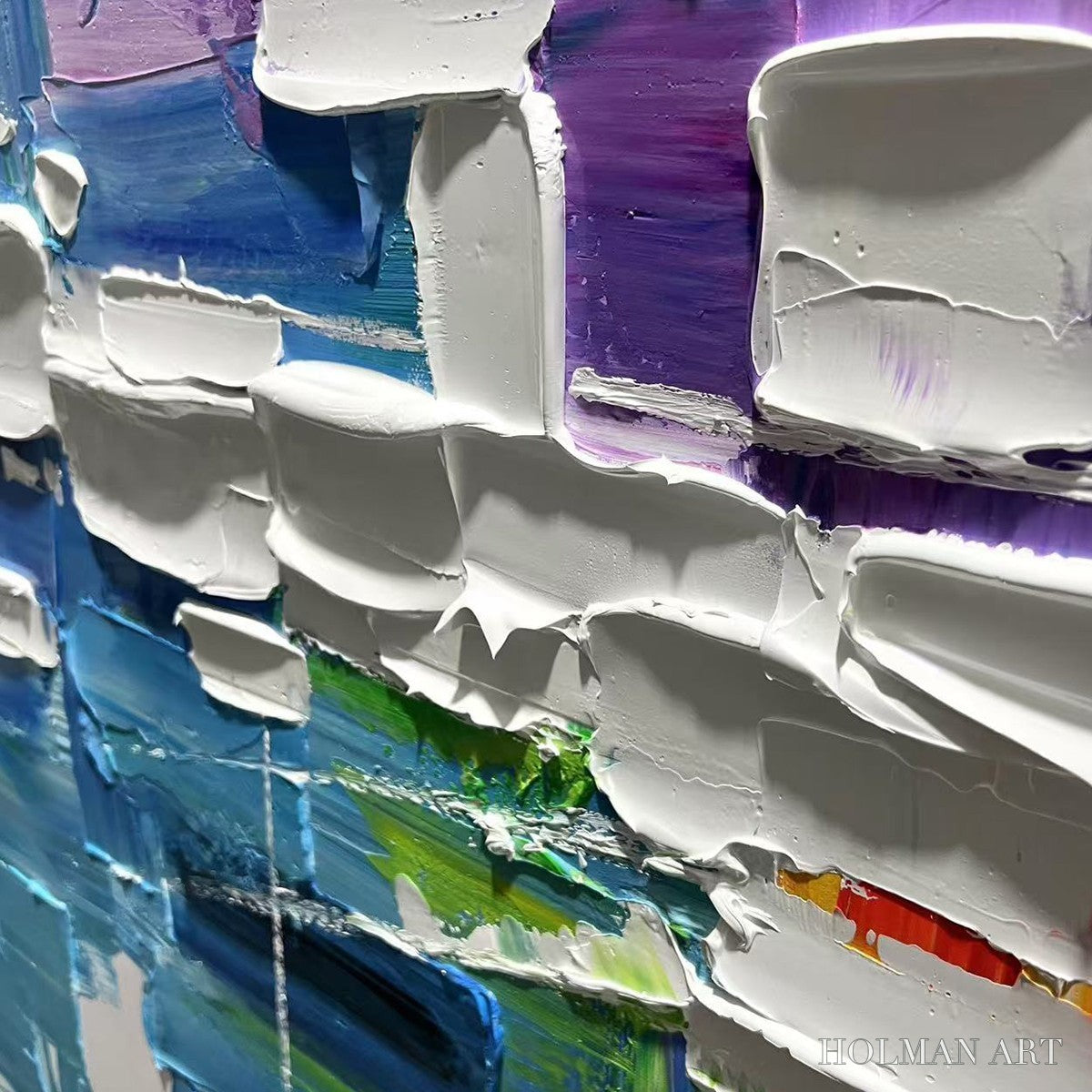 HOLMAN ART Urban Abstract – Textured Abstract Oil Painting - image 3