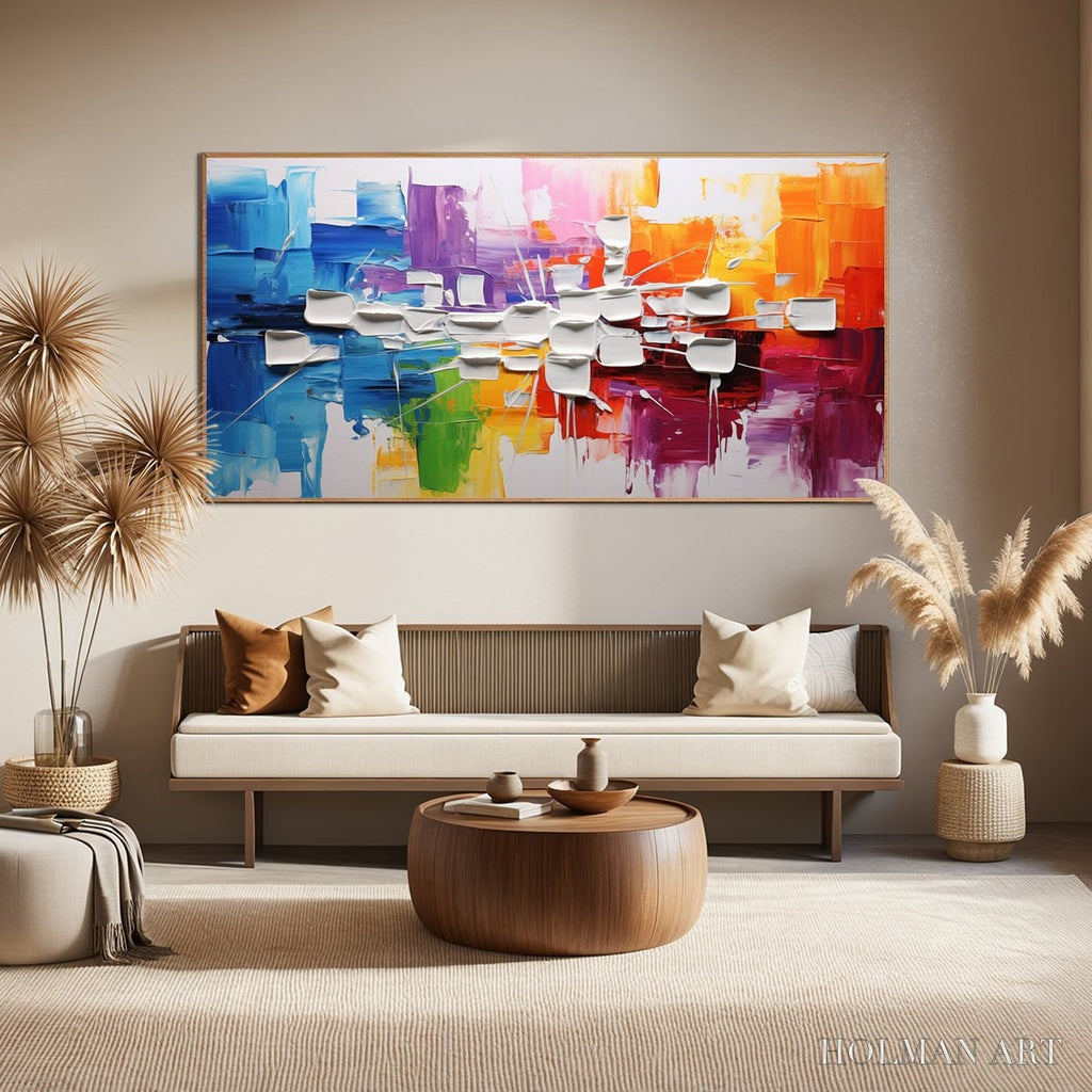 HOLMAN ART Urban Abstract – Textured Abstract Oil Painting - image 6