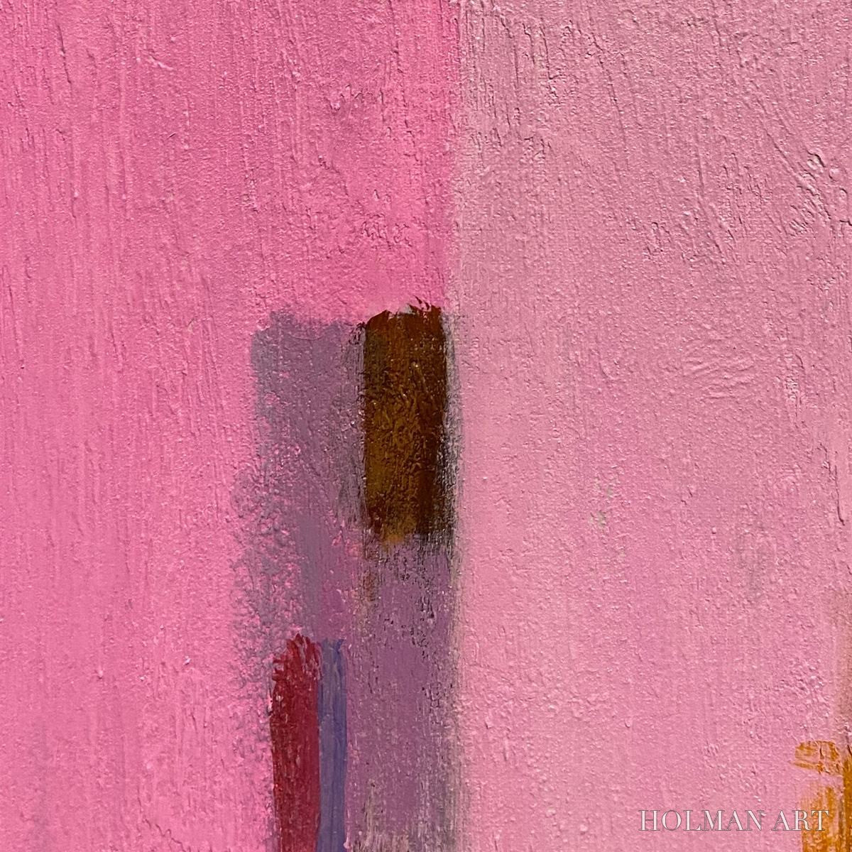 HOLMAN ART Pink City Abstract – Colorful Abstract City Painting, Vertical - image 5